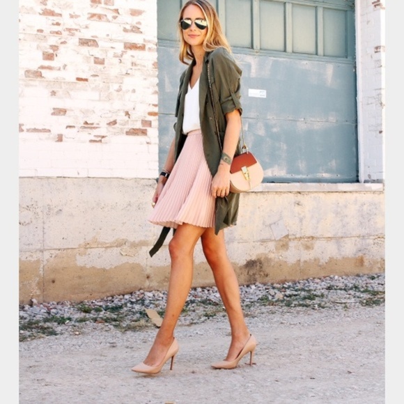 Pink Pleated Skirt - Picture 2 of 8